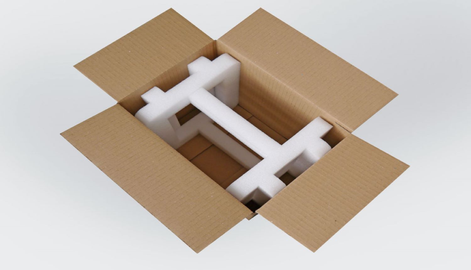 Wellpappe- Karton- Schaumstoff Kombiverpackungen 